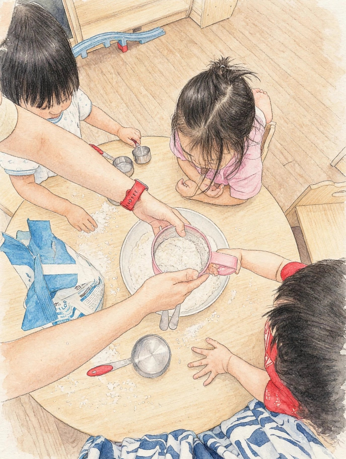 Children making cupcakes