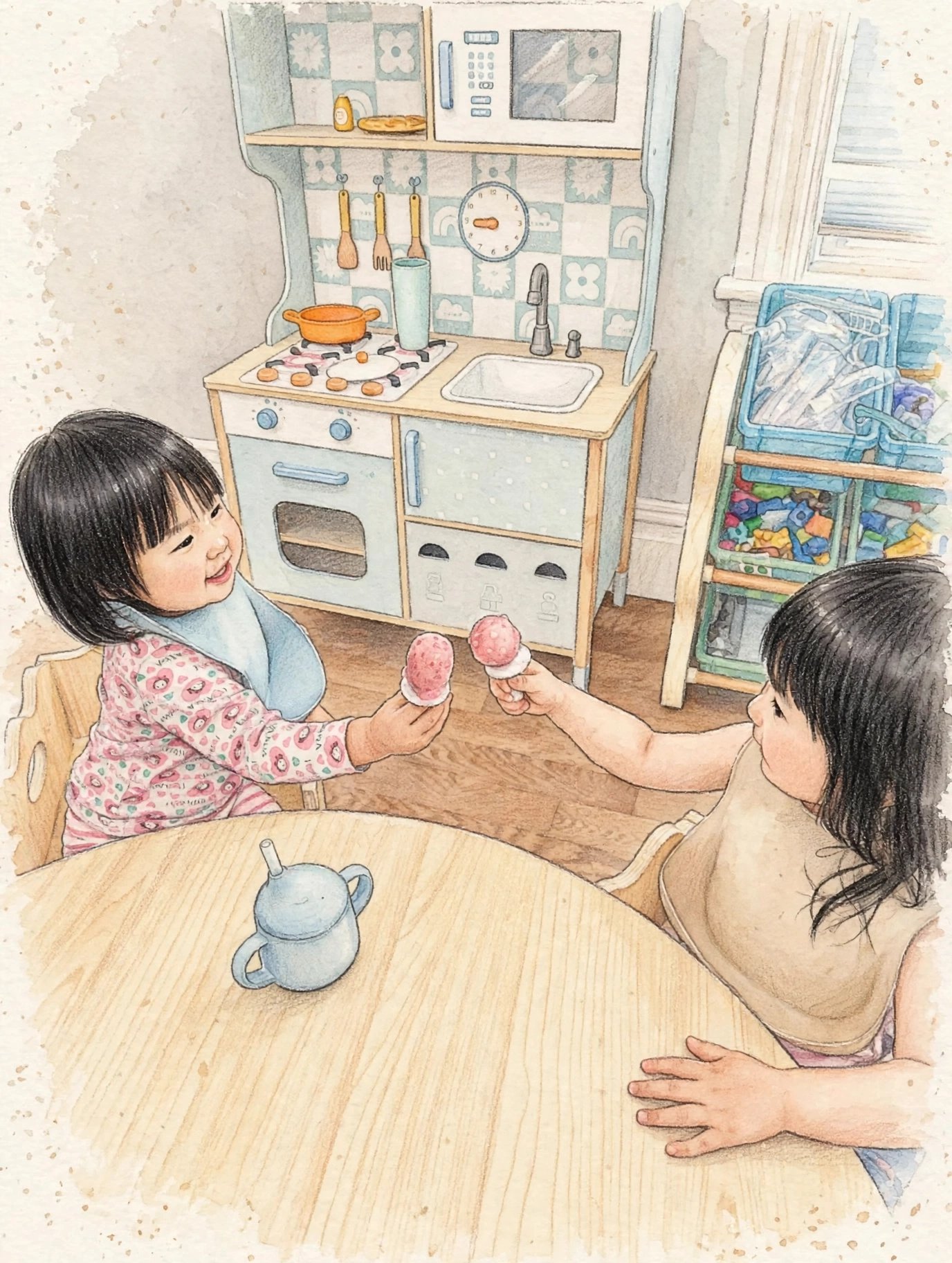 Baking activity with children