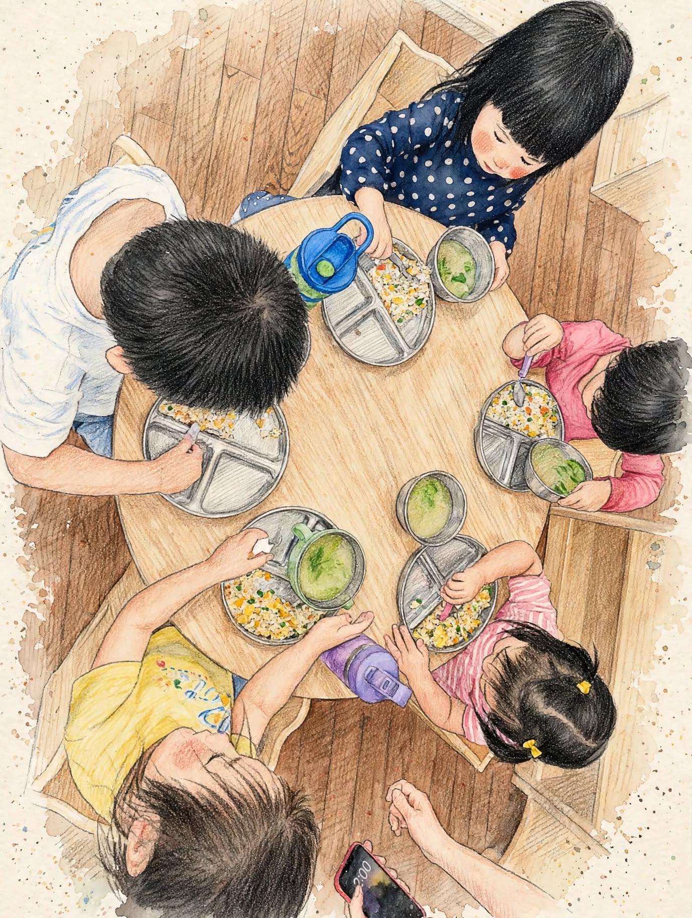 Kids at table with LeapFrog interactive books